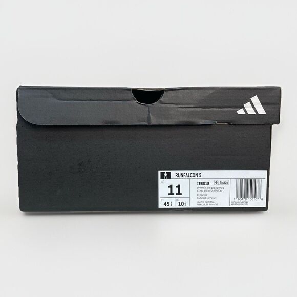 Adidas Runfalcon 5 Men\'s Sz 11 White Black Red Scarlet Jog Walk Shoes IE8818 New main image 7